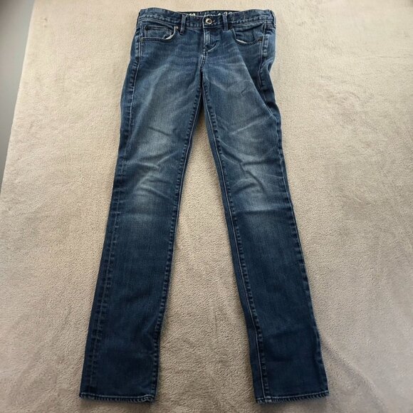 Madewell Womens Jeans 26x34 Blue Denim Stretch Slim Straight Leg Classic Casual - Picture 13 of 14